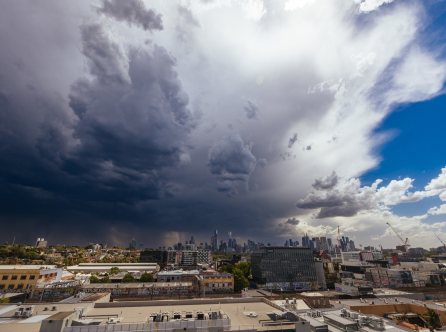 Melbourne Summer Storms in Australia